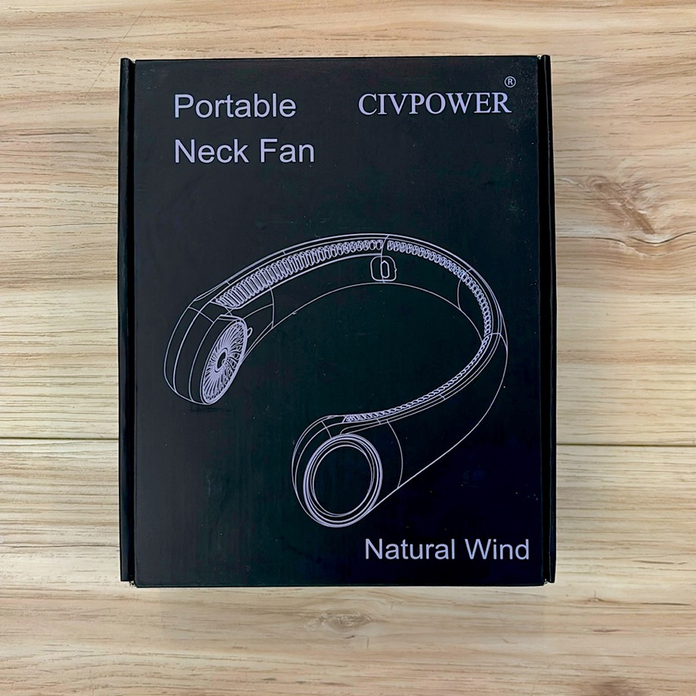 CIVPOWER Neck Fan: Portable‎ Personal Neck Cooling Rechargeable Bladeless Fan